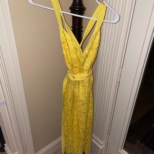 ASOS Yellow Dress; Size 4 (tall); Runs Small